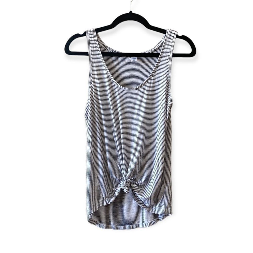𝅺⭐️2 FOR $20⭐️ Old Navy LUXE Tie Front Striped Tank. Size Small